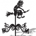 Флюгер большой "Баба-яга"