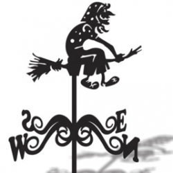 Флюгер большой "Баба-яга"