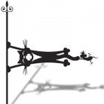 Указатель ветра большой "Кот и мышь"