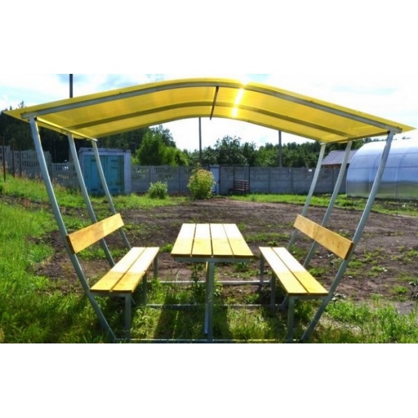 Дачная беседка Комфорт под поликарбонат Дачная беседка Комфорт под поликарбонат