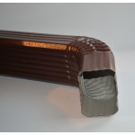 Труба водосточная 76х102х1000 с коленом "МП МОДЕРН"