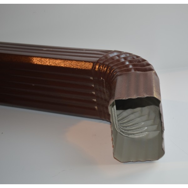 Труба водосточная 76х102х3000 с коленом "МП МОДЕРН" Труба водосточная 76х102х3000 с коленом "МП МОДЕРН"