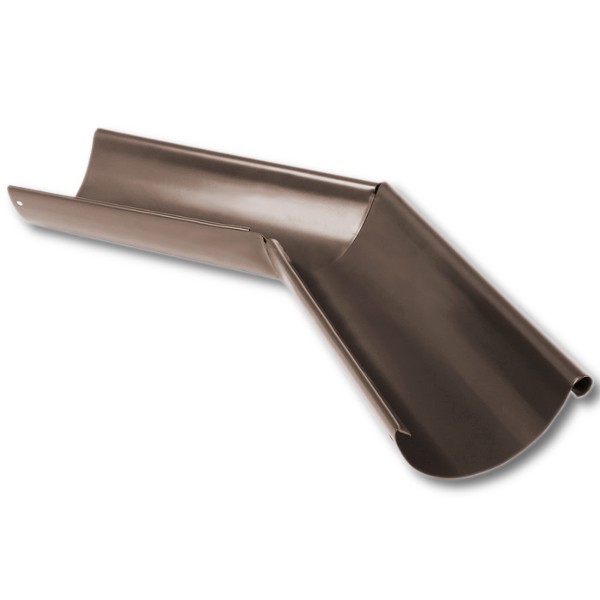 Угол желоба наружный D125х135° "МП Престиж" Угол желоба наружный D125х135° "МП Престиж"