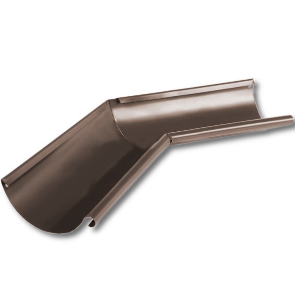 Угол желоба внутренний D125х135° "МП Престиж" Угол желоба внутренний D125х135° "МП Престиж"